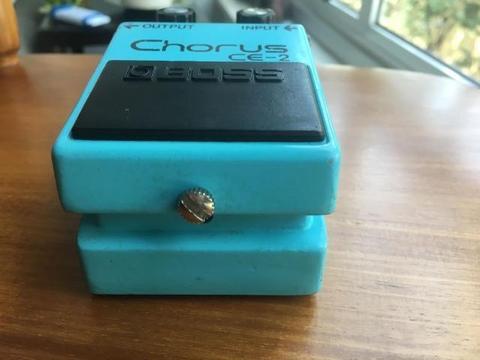 Pedal Boss Ce-2 Made In Japan Black Label Silver Screw