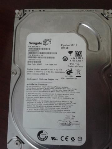 HD Sata 500 GB Seagate 1 ano de uso com Bad blocks + Gravador DVD junto - Leia o anuncio