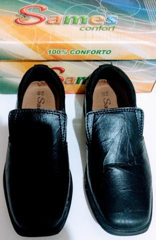 Sapato Social Infantil Sames Confort - Preto - n.º 28 - Muito Bonito!!!