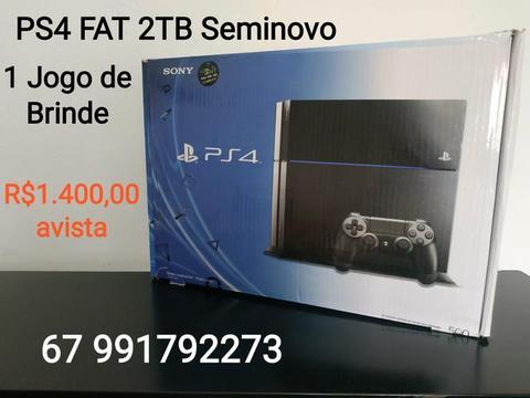 PS4 2TB Seminovo + 1 Jogo + 1 Super Brinde + Garantia de 6 Meses !!!