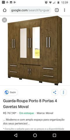 Vendo esse guarda-roupa 450 já está desmontado está em bom estado