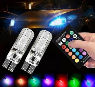Kit Lâmpada Automotiva LED Muda de Cor - Entrego em Estações