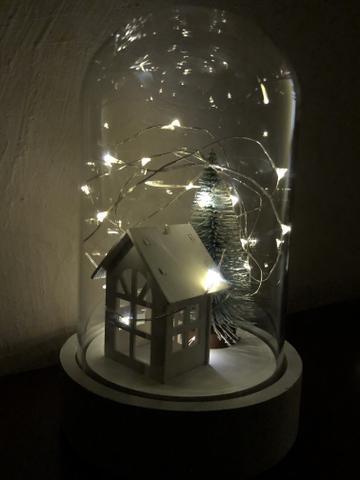 Cupula luminária Lar feliz + arvore de natal Encantada com Led