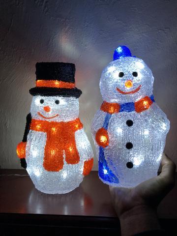 Bonecos de Neve com Led Modelos Natal Feliz