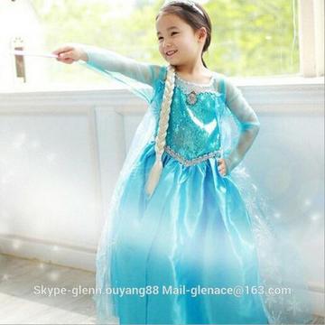Vestido Aniversário Fantasia Princesa Frozen Elsa - Pronta Entrega!