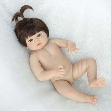 Boneca Bebê Reborn Newborn Corpo Todo Silicone no Cartão 3x cartão. Retirada Águas Claras