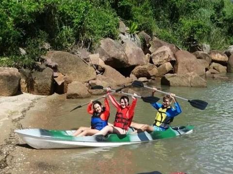 Kaiake para pesca e laser em familia