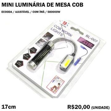Mini Luminária de Mesa COB com Ímã 580000W