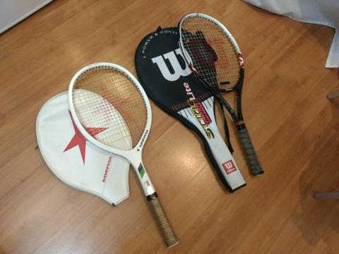 Raquete de tênis (2). Usadas