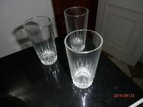 12 copos longos de vidro