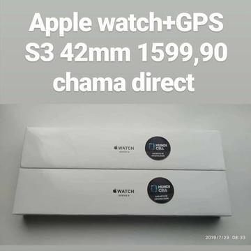 Apple watch S3 42 mm GPS lacrado 1 ano de garantia Apple